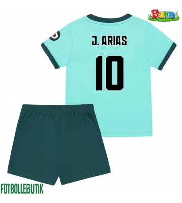 Wolves Jhon Arias #10 Bortaställ Barn 2025-26 Kortärmad (+ Korta byxor)